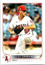 2022 Topps Cooper Criswell Rookie #521 Los Angeles Angels