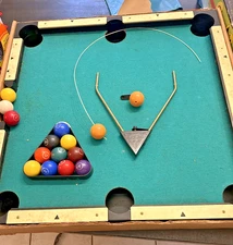 Vintage Skittle Pool Tabletop Game Complete Don Adams Box Fair Condition Works