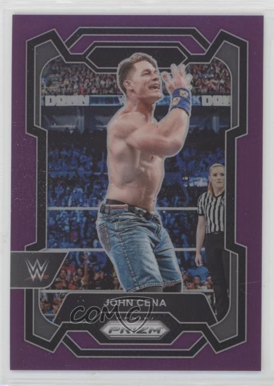 2024 Panini Prizm WWE Purple Prizm 42/149 John Cena #156 2o7