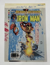 Iron Man 2 Color Separation Films 3M Comic Cover Production Art Transparency