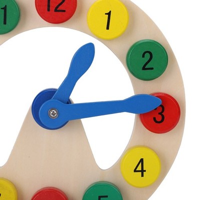 Baby Children Wooden Clock Toy Kids Number Time Early Learning Gift For Litt SET