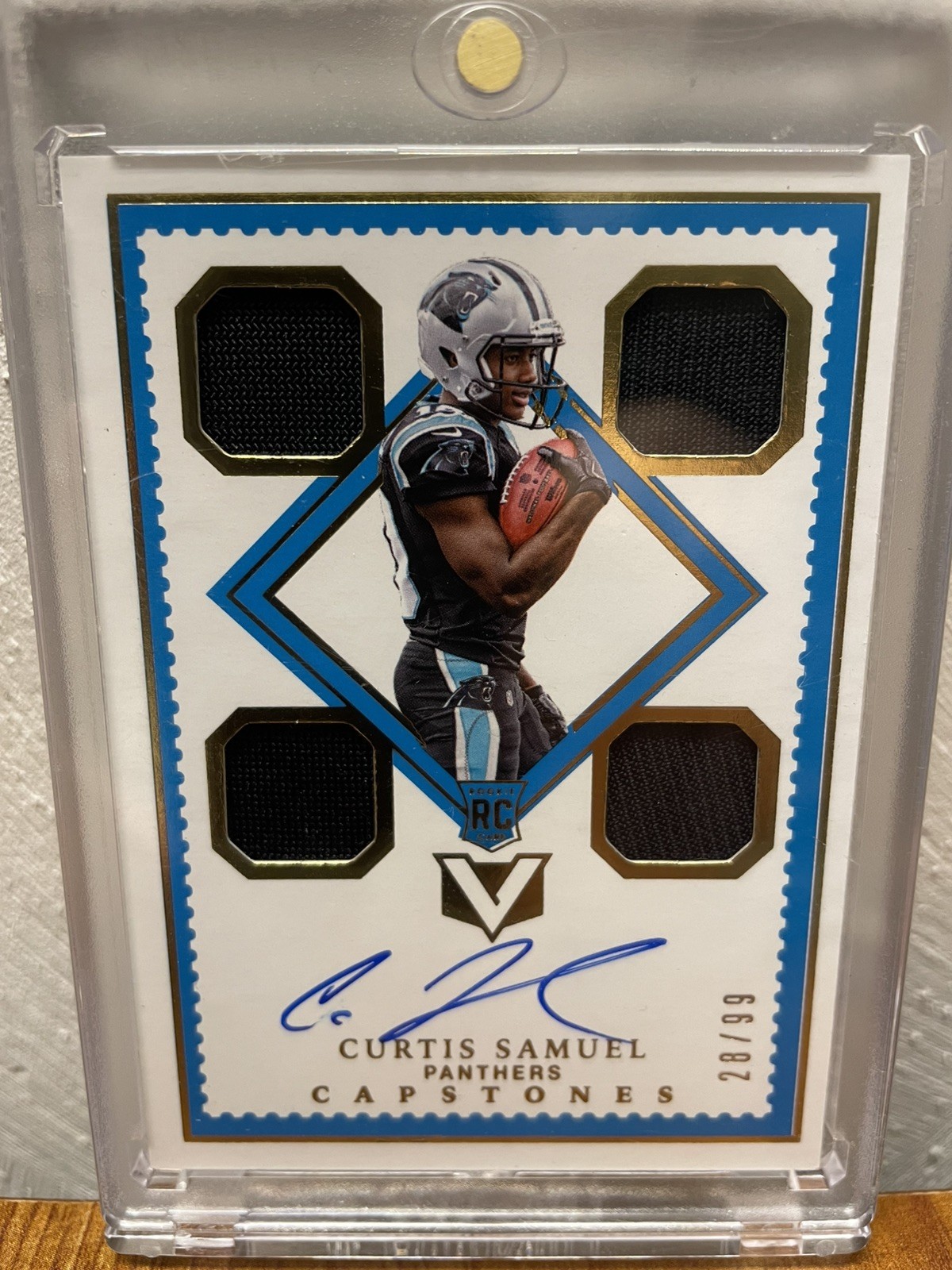 Curtis Samuel Panini Vertex #127 Autograph