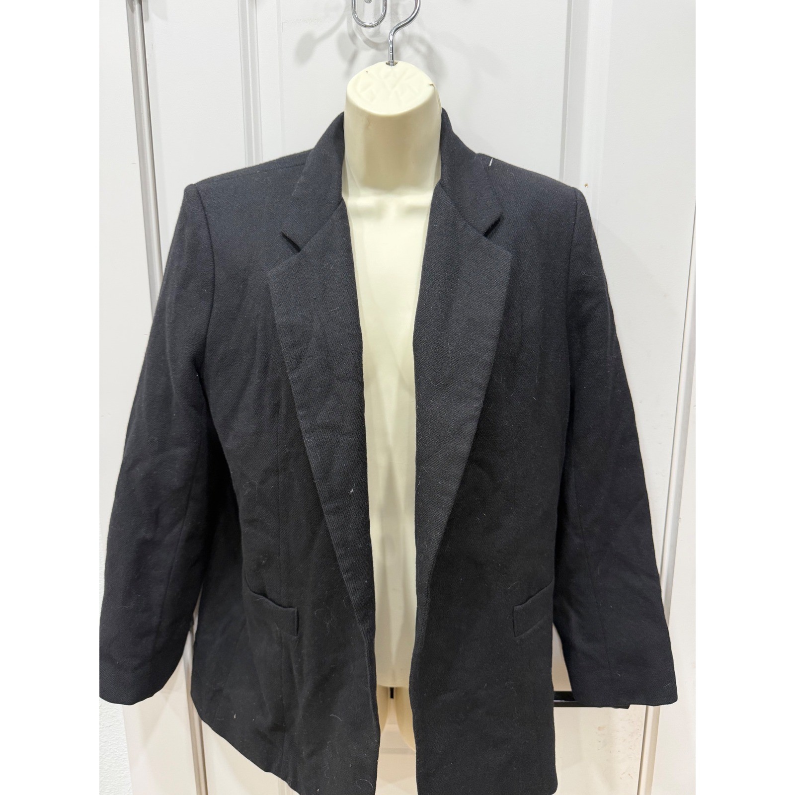 Classic Black Structured Single Button Blazer Jac… - image 5