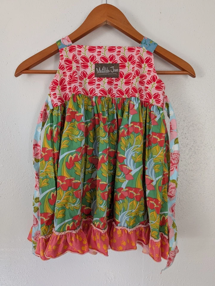 Vestido de Verano Matilda Jane Patchwork Good Hart Nudo Fresa Niñas Niños Talla 4 Foto 3 de 4