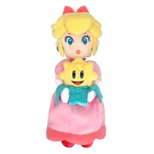 Little Buddy Peach & Stella Plush 10" Super Mario Bros. Stuffed Doll Toy (New)