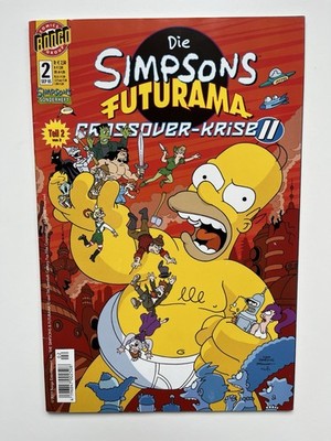 Die Simpsons Futurama #2 Crossover Krise II Zeitschrift Comic Bongo
