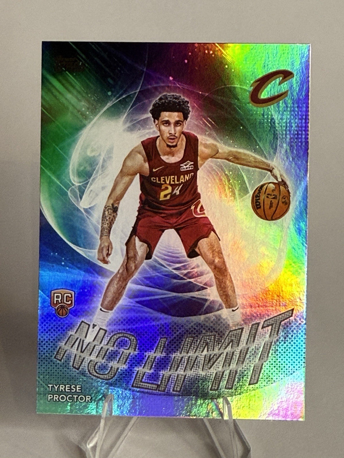2025-26 Topps Basketball Tyrese Proctor Rookie No Limit Rainbow Foil #NL40
