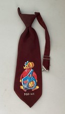 Vintage Hand Painted Novelty Boys Adjustable Clip On Tie