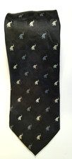 Vintage Classic Men's Tie Jim Thompson White & Blue Tiny Elephants @58