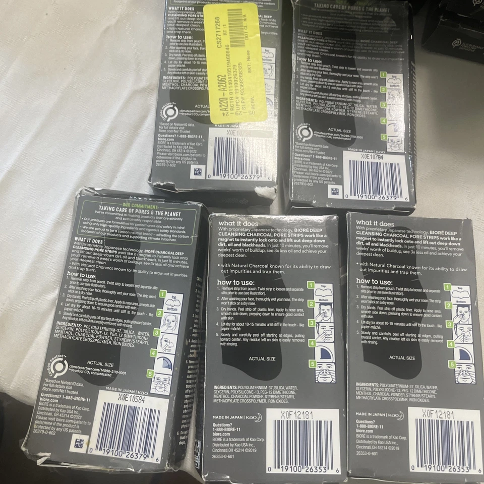 5 tiras de poros nasales Bioré para hombre eliminación de espinillas limpieza profunda 30 en total Foto 2 de 2