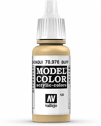 Vallejo 70976 Model Color 123 Buff Acrylic Paint 18ml - A-Z Toy Hobby