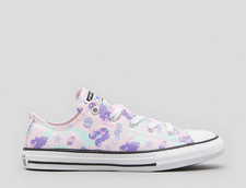 Converse Girls Chuck Taylor All Star Canvas Sneakers Classic Shoes Sz 3 Mermaid