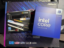 ASRock Z790 Nova WiFi System Board, 14900K cpu and 64GB-DDR5-6400 Trident-Z5 RGB