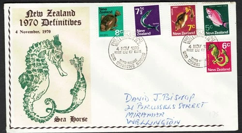 New Zealand, Scott 444 - 448 in Used (FDC) Condition