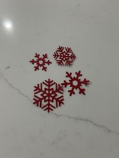 20 Snowflake die cuts scrapbook cards
