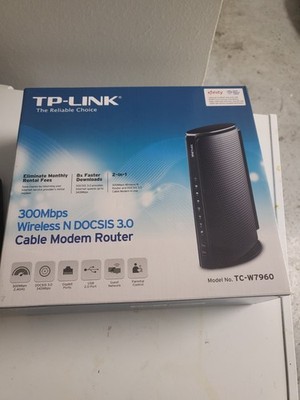 TP-Link TC-W7960 300Mbps Wireless N DOCSIS 3.0 Cable Modem Router Open Box