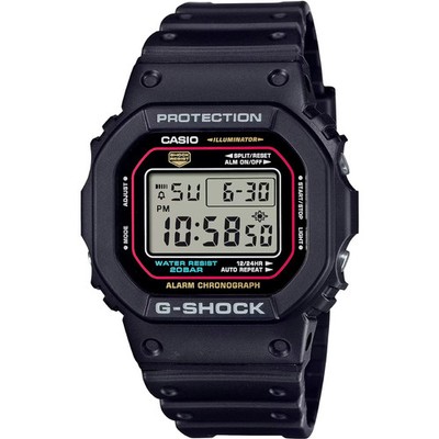 Casio Uhr DW-5600RL-1ER Herrenuhr Chronograph Resin Bint. Resin Zifferblatt schwarz