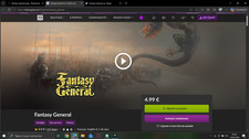 Fantasy General jeux pc 1€ au lieu de 5€ | PC GOG | Cle de telechargement