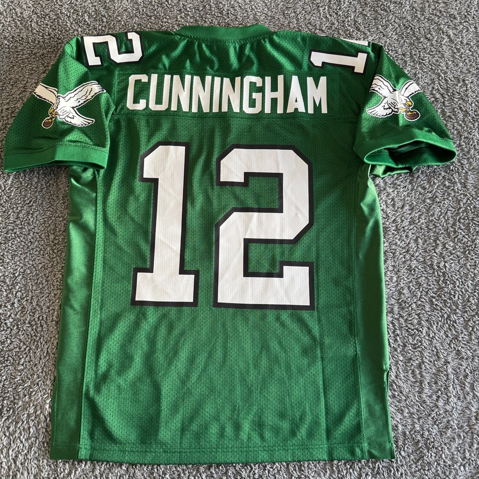 Camiseta Auténtica Randall Cunningham Mitchell & Ness NFL Philadelphia Eagles 44 L Foto 2 de 4