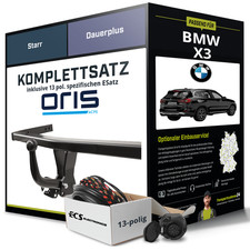 Für BMW X3 Typ G01 , F97 , G08 Anhängerkupplung starr +eSatz 13pol 07.2017-jetzt
