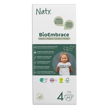 Naty Bioembrace Nappies 44 Pack Size 4 7-18kg Eco Friendly Bio Compostable