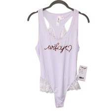 Dreamgirl Wifey Bodysuit Style white, Medium 38