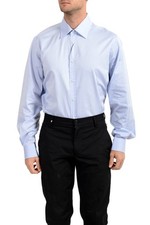 Dolce & Gabbana Men's Blue Button Down Long Sleeve Dress Shirt US 16.5 IT 42