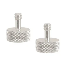 CAMVATE 1/4"-20 Thumb Screw Button Head Cap Brass Nickel... 