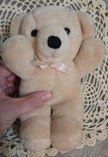 Vintage Dakin Beige Tan Cuddles 8" Tall Teddy Bear Plush Stuffed Animal Lovey
