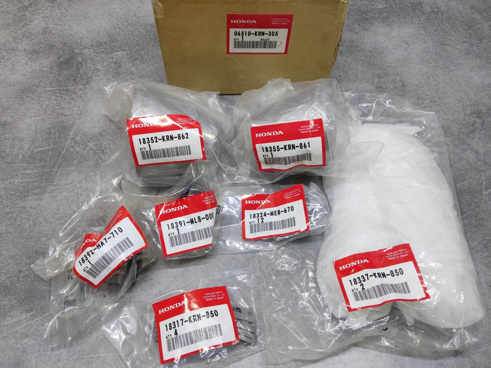 Kit embouts de silencieux HONDA CRF250 2007 de finition premium en alliage renforcé