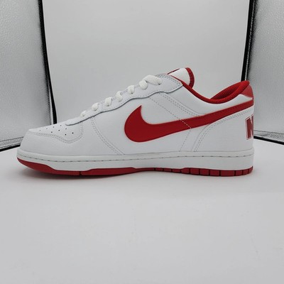 Nike 355152-150 Court Borough Low Red White Unisex Retro Lifestyle Sneakers