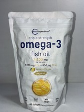 Sealed Triple Strength Omega-3 Fish Oil 4,200 Mg, 240 Softgels Microingredients