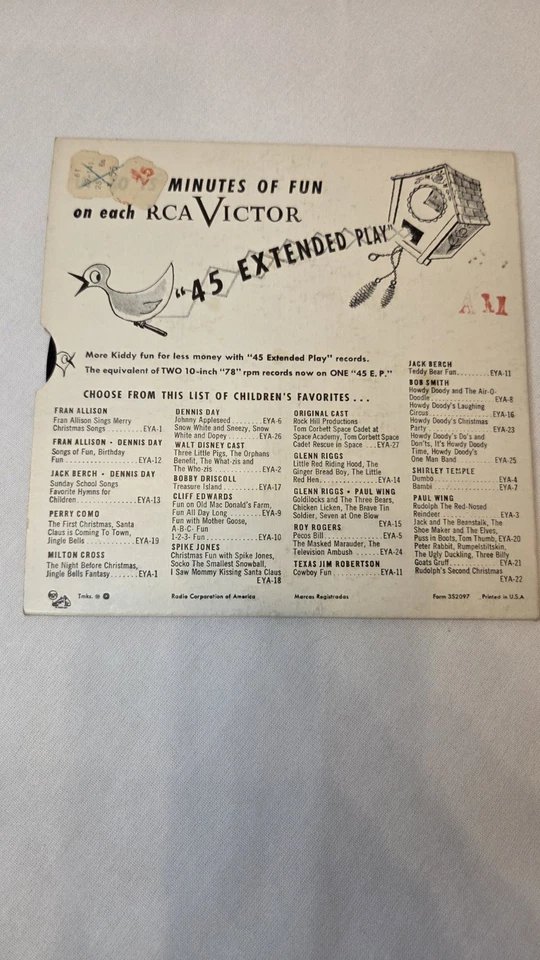 RUDOLPH the Red-Nosed REINDEER Paul Wing Russ Case CHRISTMAS VICTOR Record Foto 3 de 4