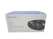 Insignia NS-B4111 CD CD-RW Player AM FM RADIO Portable Boombox Headphone Jack US