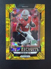 2025 Prizm Draft Picks #25 Jeremiah Smith Buckeyes New Recruits Gold Ice NFL