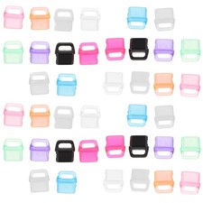 50pcs Type C USB Port Dust Cover: Plastic Charging Port Protector Caps for
