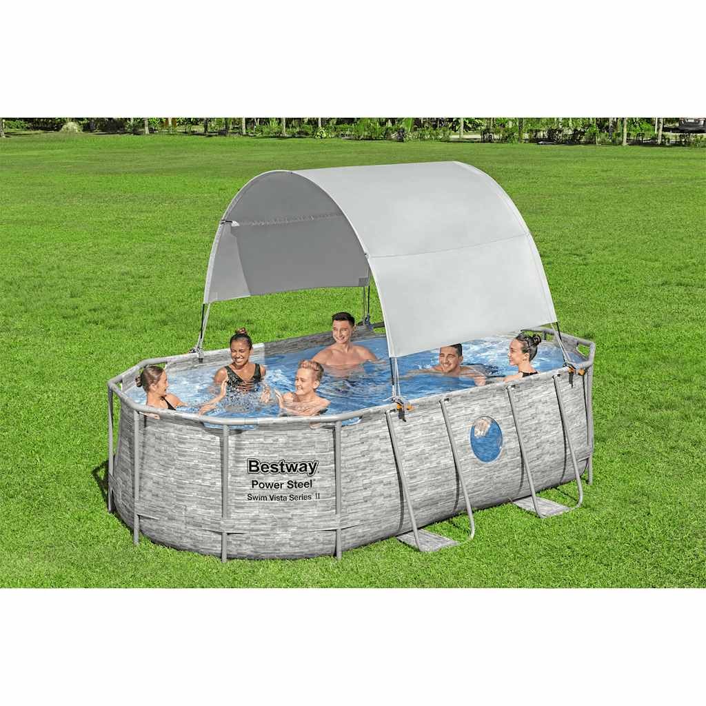 Toldo para piscina desmontable blanco toldo Bestway