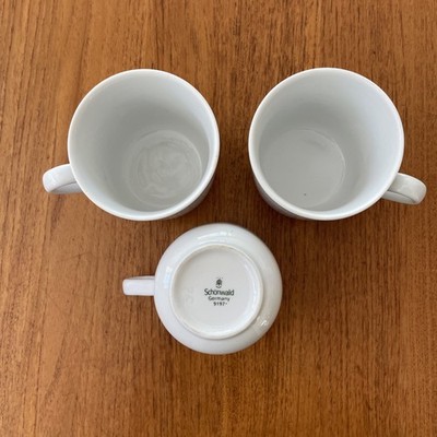 3 Stück Dibbern Schönwald Becher/Tassen 9197 weiß