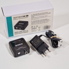SpeaKa Professional Audio Konverter HDMI - Koaxial, Toslink HDMI zu Koax/Toslink