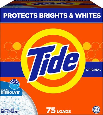 Tide Powder Laundry Detergent, Original Scent, 75 Loads, 85 Oz