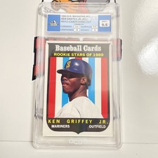 1989 Baseball Cards Magazine #63 KEN GRIFFEY JR (RC) OCGS 9.5 HOF Seattle Marine