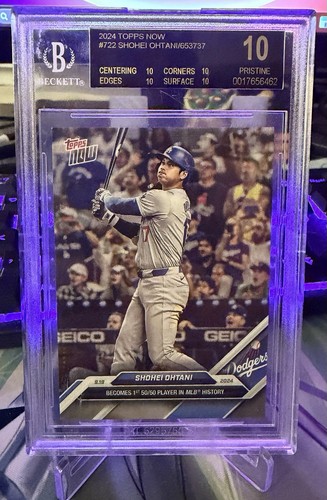 BGS Black Label Pristine - 2024 Topps Now - Shohei Ohtani #722 - 50/50