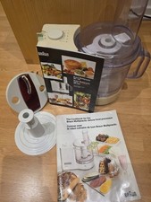 Braun MC200 Type 4177 Food Processor, Manual, Cookbook - Used, Works Fine!
