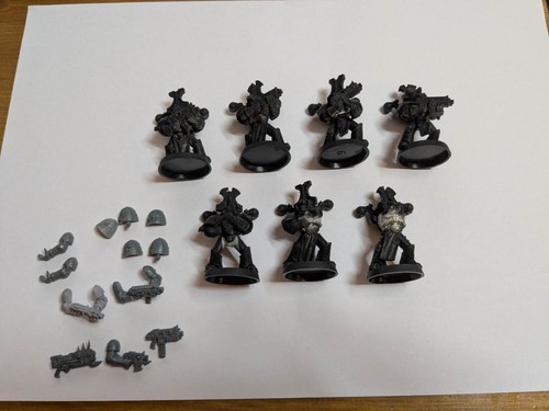 metal oop warhammer 40k Thousand Sons Chaos Space Marines x7 - Picture 2 of 5