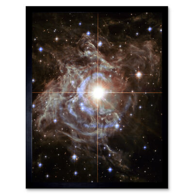 Hubble Weltraumteleskop Cepheid variabler Superstern RS Puppis gerahmte Kunst 9 x 7 Zoll