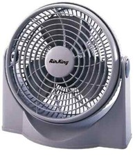 Air King AK9530 Pivot Fan: 9" Blade, 700 Max CFM, 110 Volts, 3 Speed