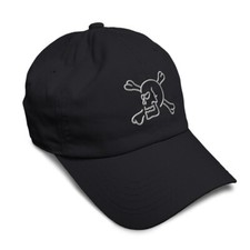 Soft Women Baseball Cap Skull and Bones Fantasy Dad Hats for Men Buckle Closure