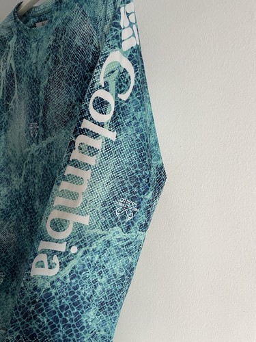 Columbia PFG Realtree MAKO Camisa Para Mujer’s M Camiseta Manga Larga Omni-sombra Azul - Imagen 3 de 9