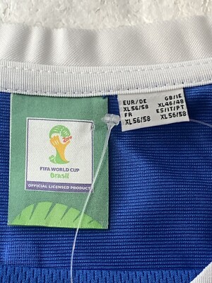 イタリア代表　シャツ　ジャージ　ウォームアップ　スーツ　2014年ワールドカップ NWT 2014 FIFA World Cup Italy Home Jersey Blue Size Mens XL