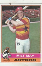 FREE SHIPPING-NRMINT TO VG-1976 Topps Milt May #532 ASTROS PLUS BONUS CARDS